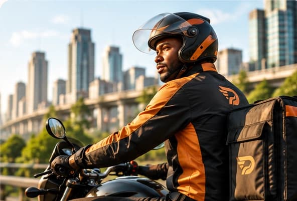 Motorcycle deliveries at Drille Logistics